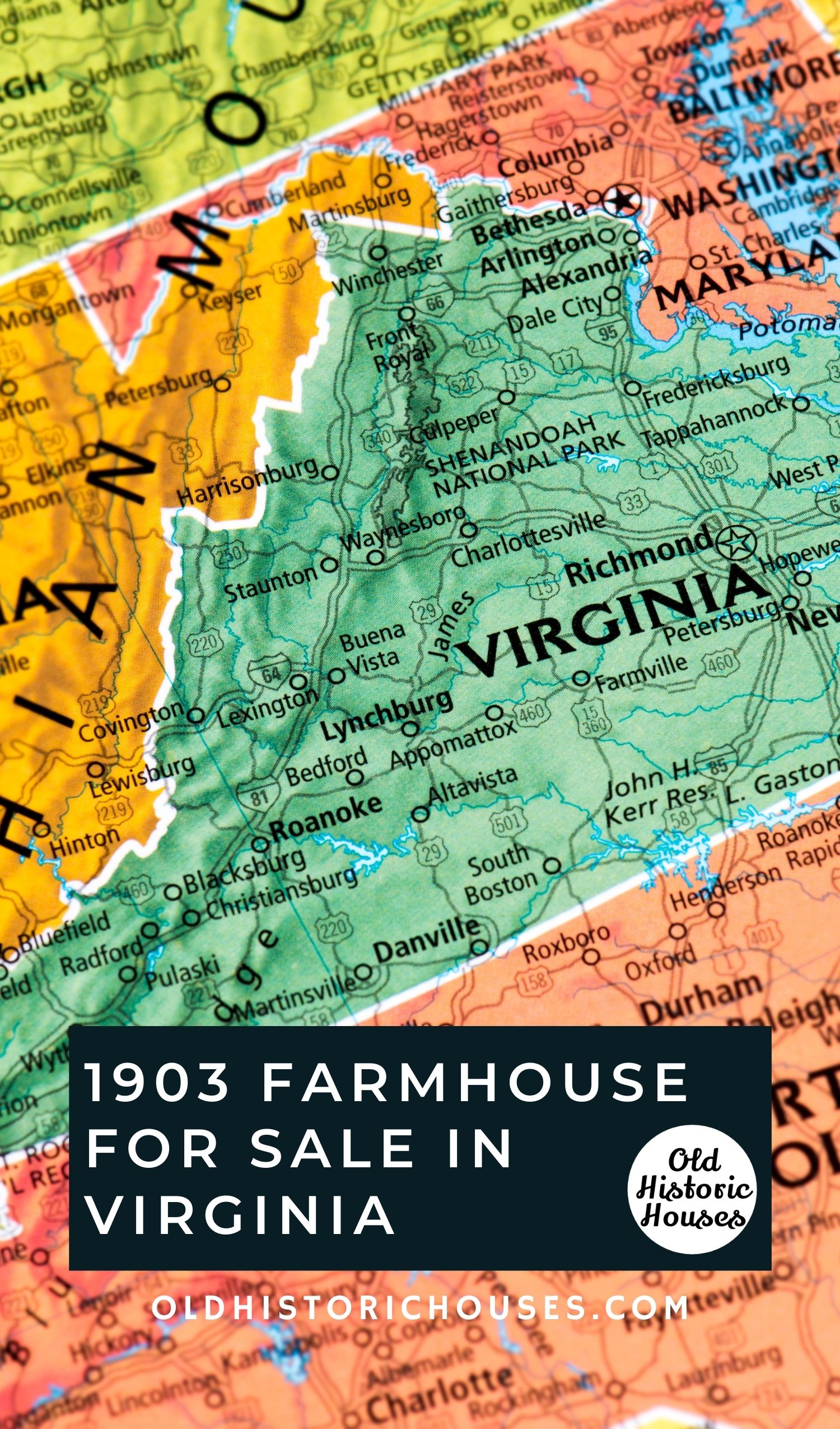 farmhouse for sale Virginia